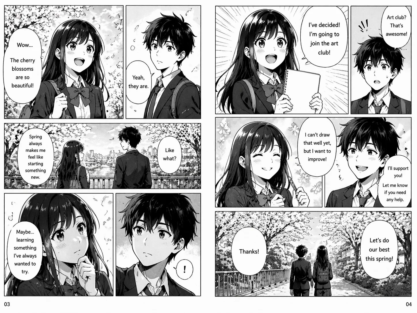 Manga page — original