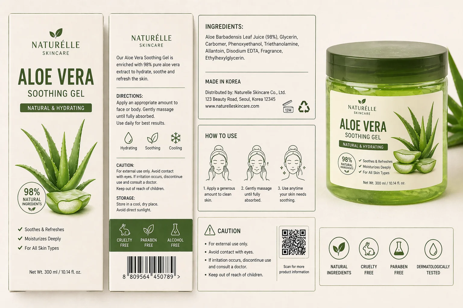 Skincare label — original